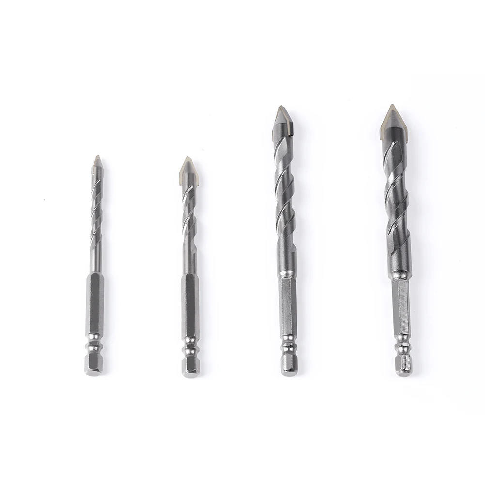 Multifunctional Drill Bits Hex Shank Carbide Drill Bit Set for Ceramic Concrete Marble Glass Woodworking Drilling Tools