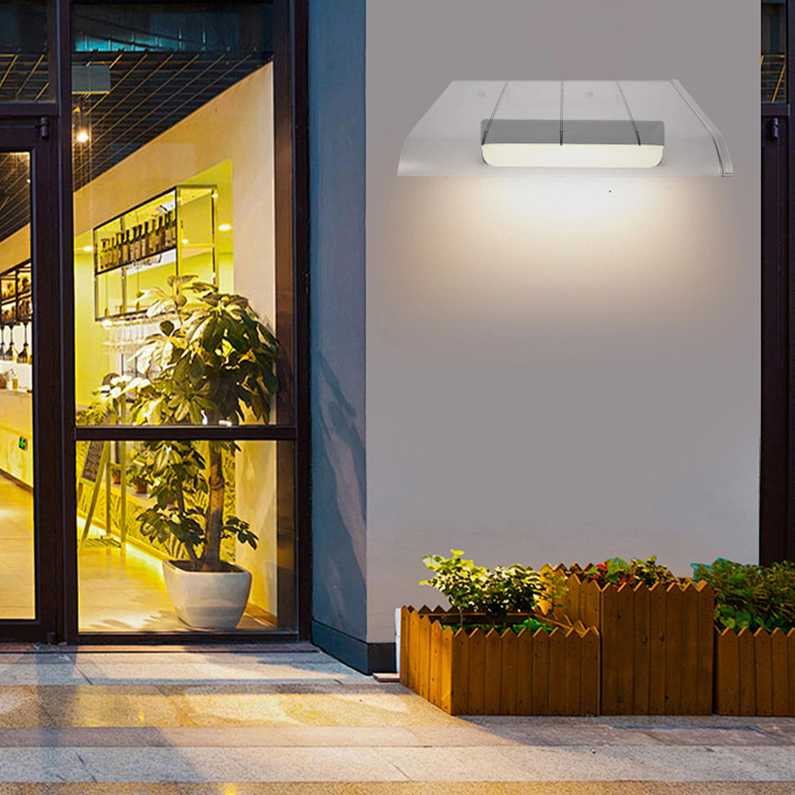 

Transparent Awning PC Canopy UV Protection Window Curtains Balcony Outdoor Awnings Garden Supplies