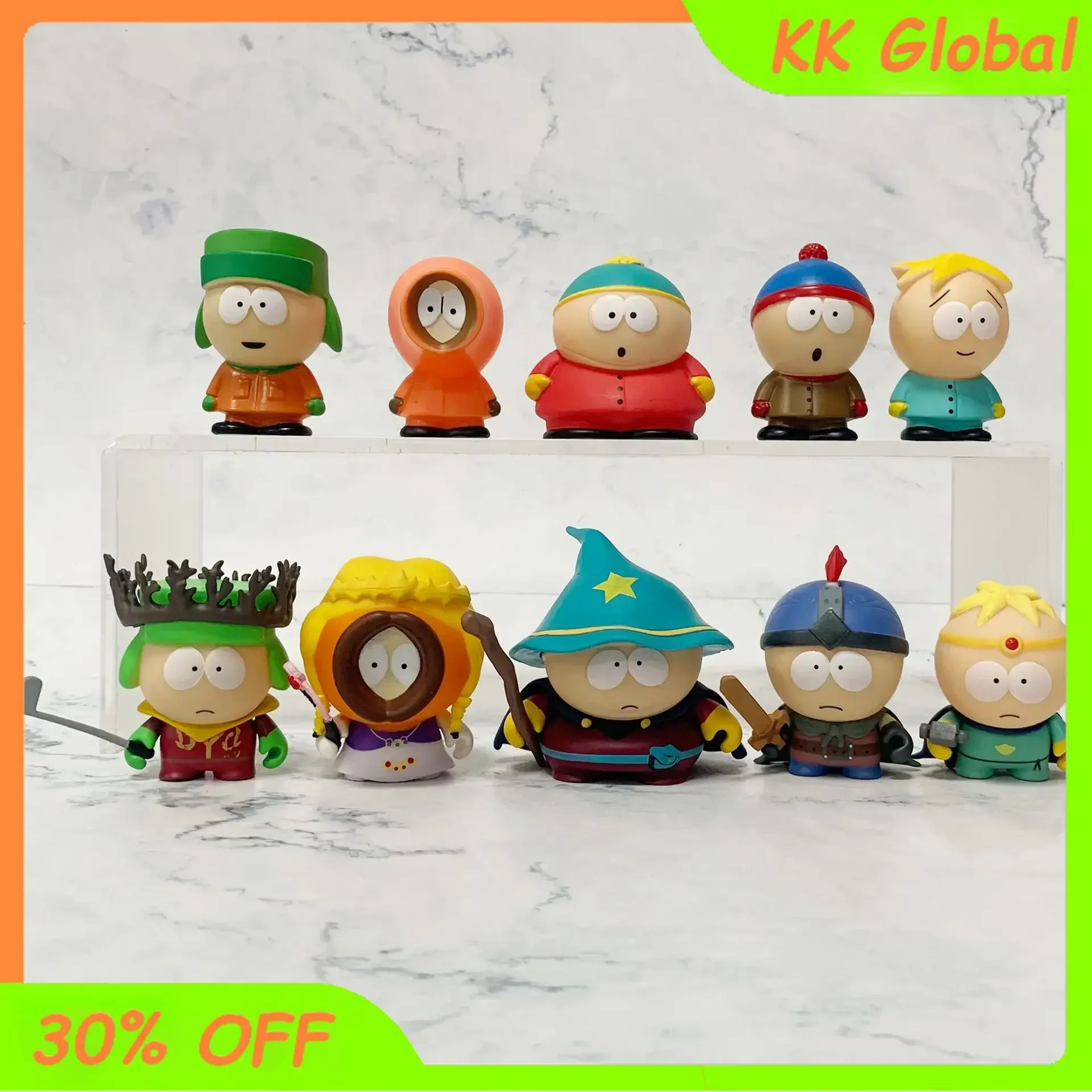 7cm South Park:The Stick of Truth Anime Figures American Band Action Figure statue raccogliere ornamenti giocattoli regalo per bambole modello in Pvc