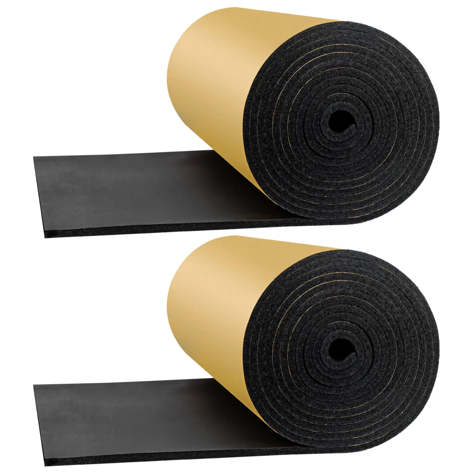 2Pcs Extra Large Marine Foam Roll Closed Cell Rubber Adhesive Insulation Sheets Single Sided Tape Water Weather Resistant Sheets