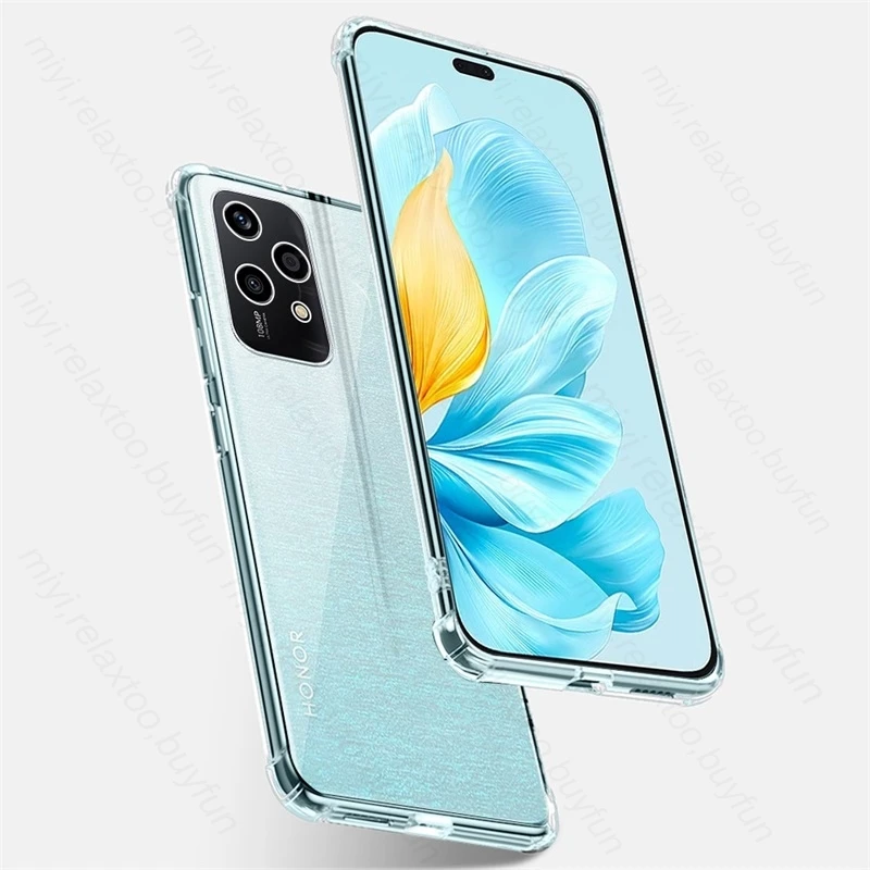 For Honor 200 Lite 5G Case Transparent Airbag Anti-Fall Protection Coque Honor200lite Honer 200Lite Light 5G 2024 TPU Soft Cover