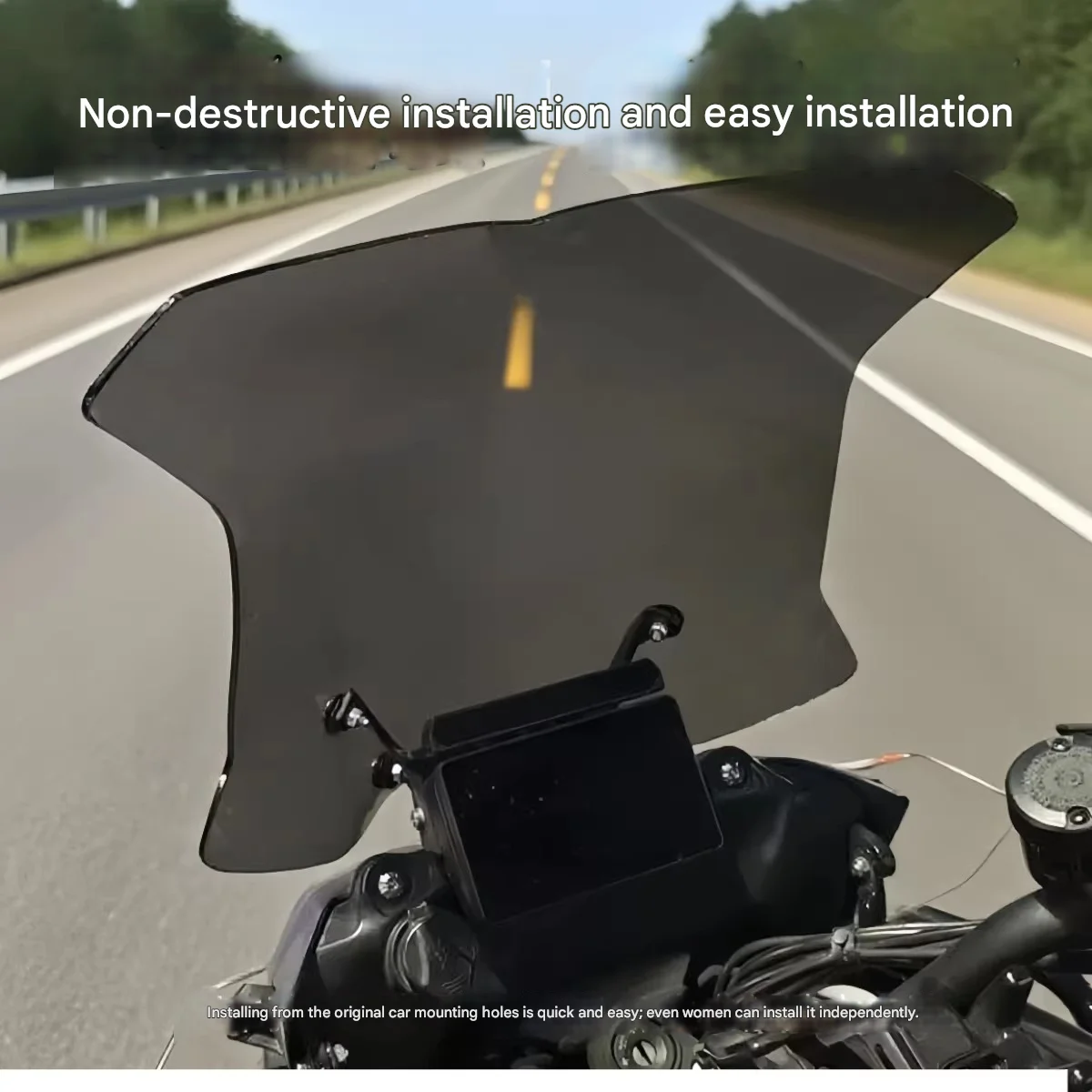 FOR Benelli TRK702/702X Windshield Ergonomically Modified for Comfortable Ride Various Heights Accommodated Motorcycle Accessory