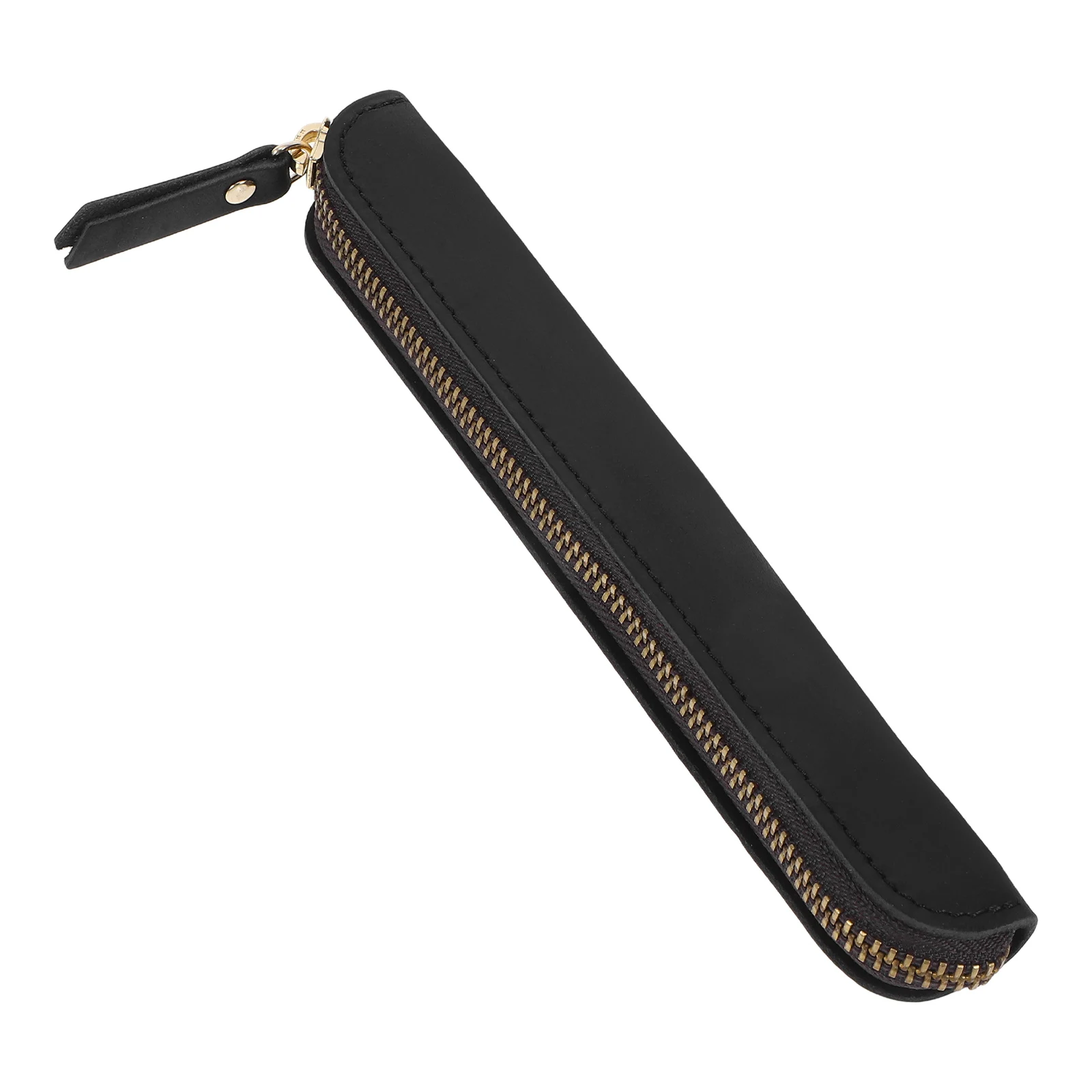 

Cowhide Pen Set Organizer Case Pouch Pencil Black for Purse Small Bag Pouches Writing Instruments Holder Zipper