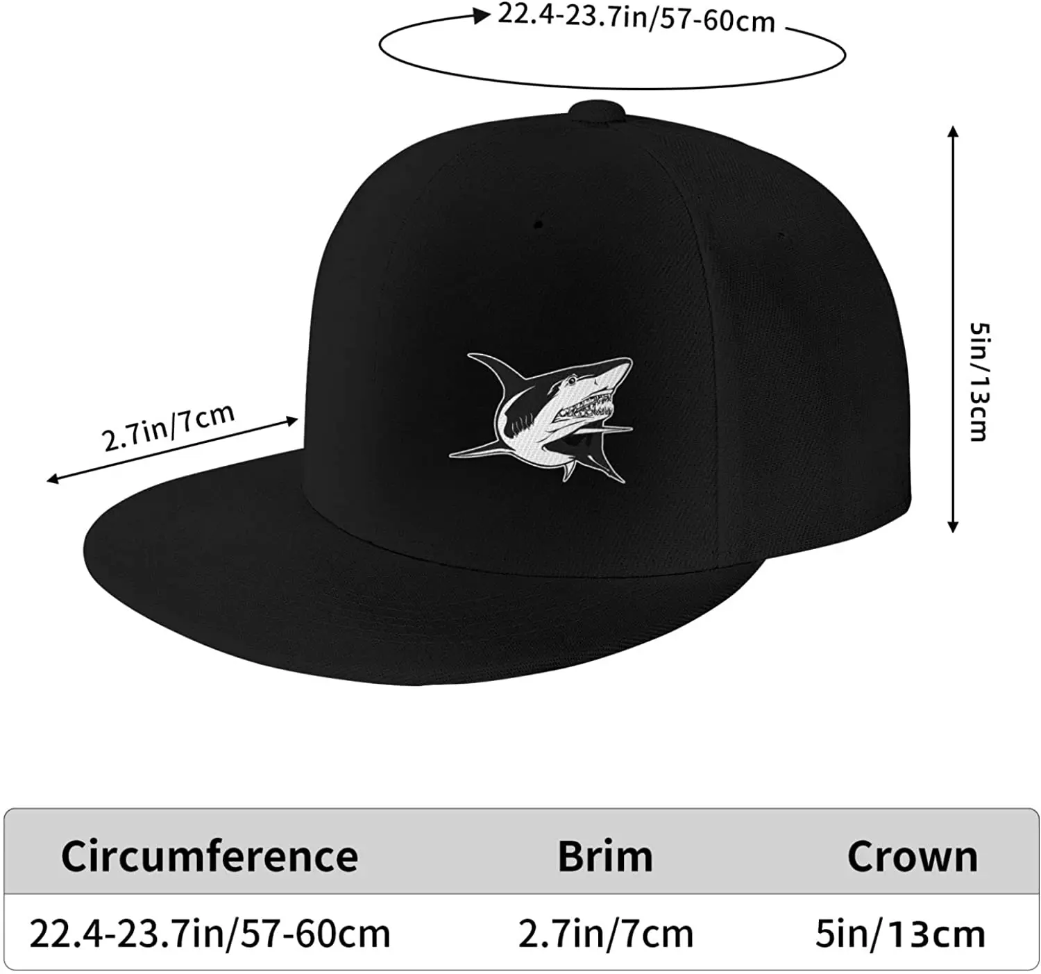 Shark fish masculino snapback chapéu meninos boné de beisebol ajustável engraçado hiphop viseira plana caminhoneiro pai presente quatro estações bonés para homem