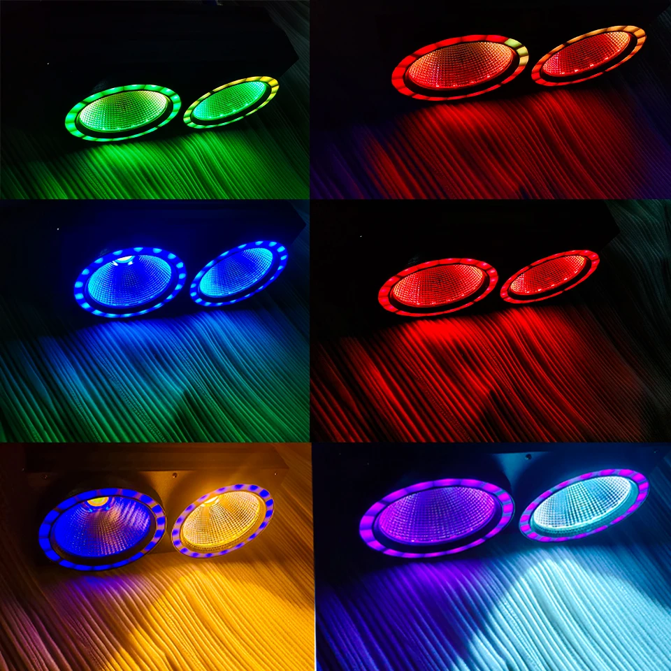 NEW 2eyes High Power 200W LED COB 50W RGB LED light strip 2IN1 DMX Stage Effect Blinder Cool Warm White DJ Stage Lighting Lamp