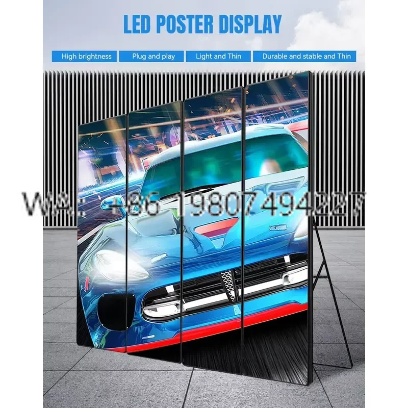 Full Color High Refresh Rate Extra Large Programmable Vacuum Insulation Poster Led Screen