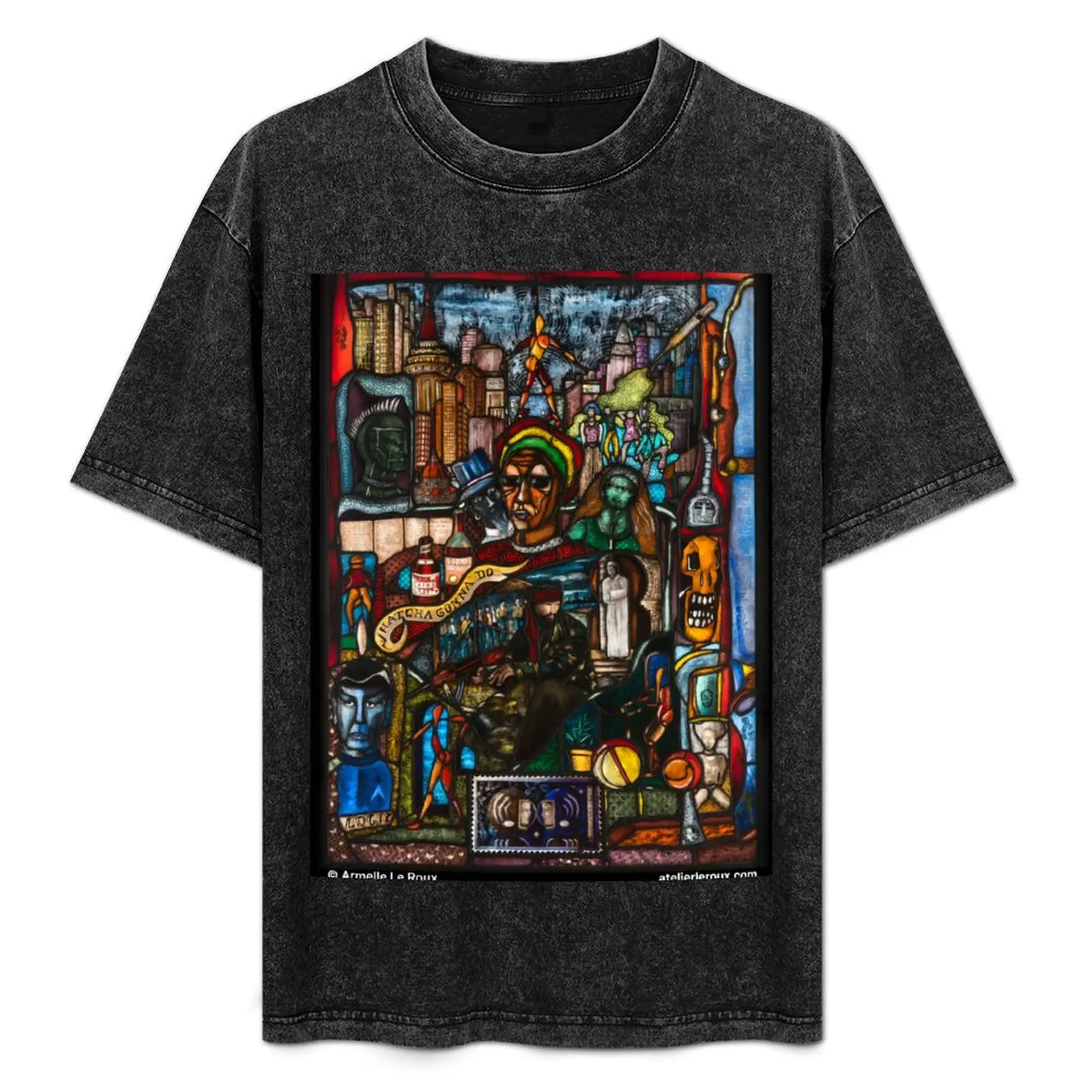 Atelier Le Roux - Camiseta con estampado de arte callejero Whatcha Gonna Do