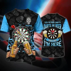 Men's Beer T shirt Darts 3d Print T-shirt Men Women Fashion T-shirts Kids Hip Hop Tees Tops Boy Tees Male Camisetas Summer Tops