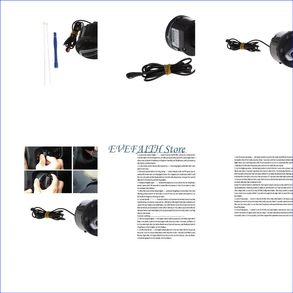 

124B Headlight Fog Light Switch Rep Cover Cap for Golf 5 6 MK5 MK6