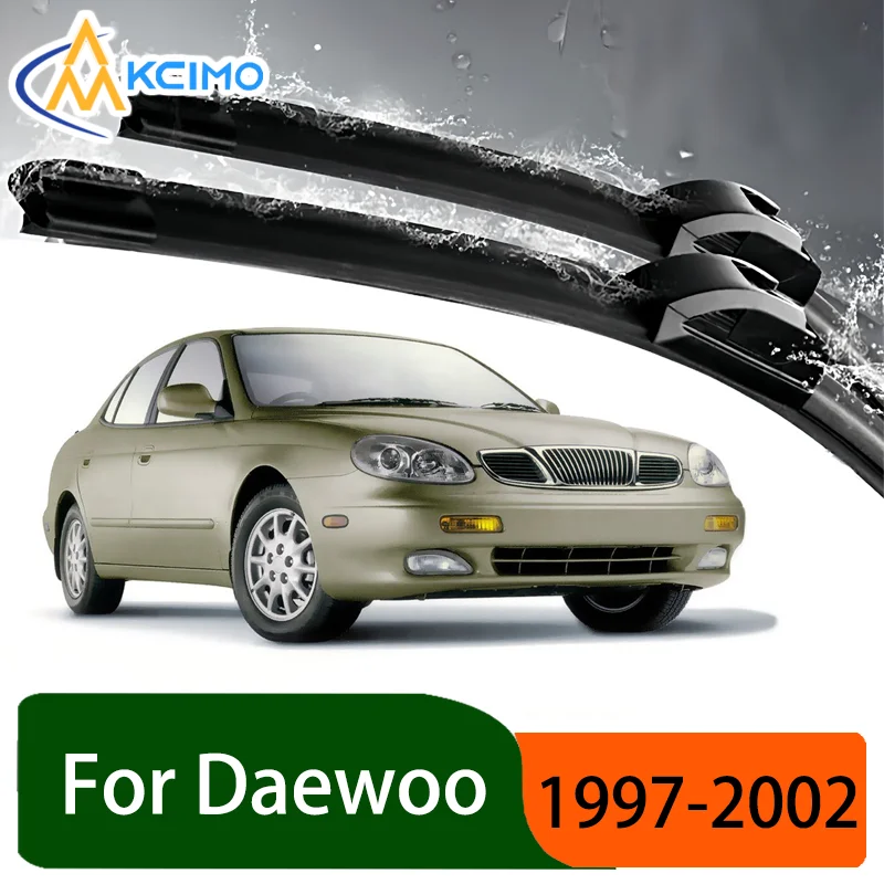 

Silent Black Front Rear Wiper Blades Set for Daewoo Chairman 1997-2002 1998 Auto Windscreen Windshield Window Wiper Accessories