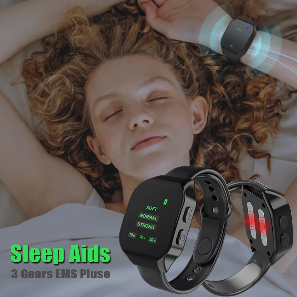 Hand Wear Sleeping Aids EMS Pulse Sleep Wristband Better Sleep Instrument Improve Sleep Hypnosis Machine Relief Anxiety Insomnia