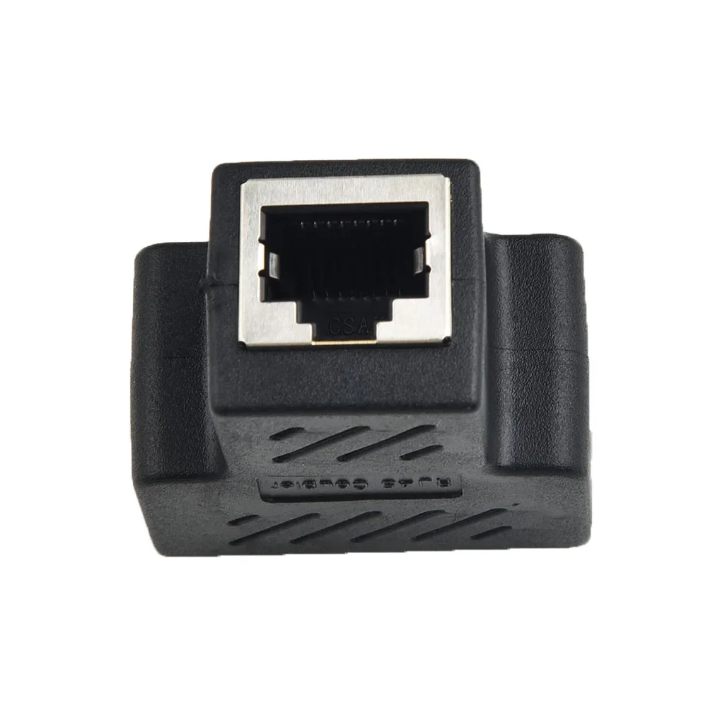 High Quality Adapter Connector Metal Practical Replacement Black Useful Extender Mini Plug Socket Switch Cable