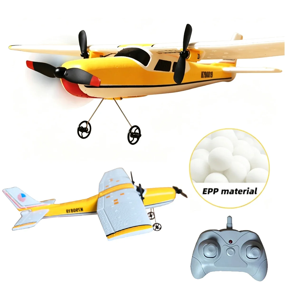 FX801 RC Plane 2CH EPP Foam 2.4G Remote Control Wingspan Aircraft Fixed Wingspan Airplane 12minute Flight Time Toys Gifts RTF