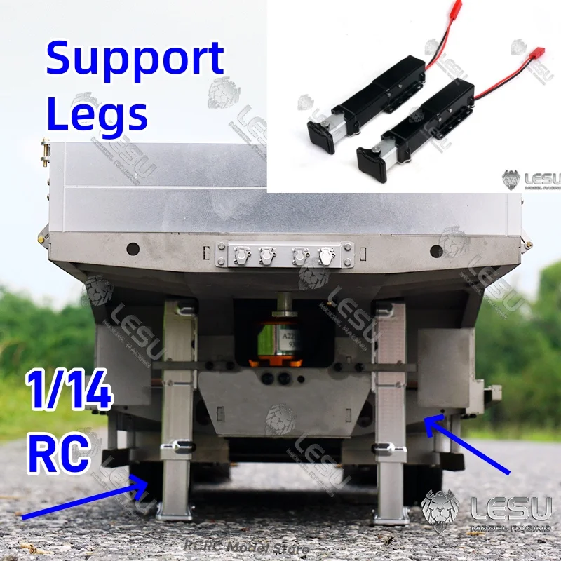 

RC 1/14 Electric Support Leg Lifting Supporting Legs Ls-A0006 For Tamiya RC 1/14 Semi-trailer Tractor Truck Parts Accessories