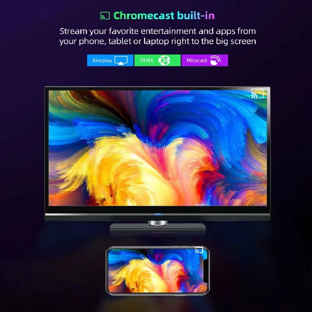 Q10 صندوق التلفزيون الذكي العالمي الأصلي ATV Ram 4GB 8GB Rom 64GB 128GB Dual Wifi 2.4G & 5G 8K Video 4K Google Voice Fast Set Top Box