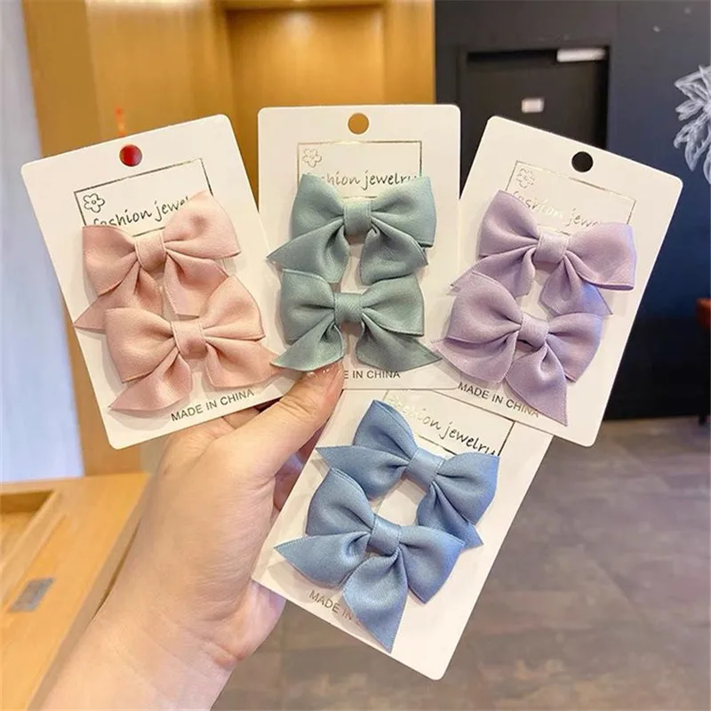 Cute Kids Bownot Hair Clips Hair Scrunchies Butterfly Hair Claws Clips Women Girls Headband Fashion Hair Accessories