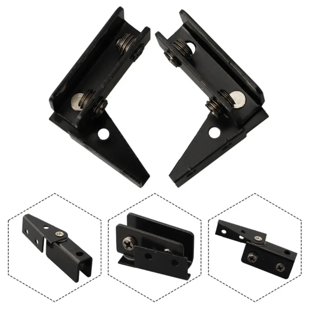 Non-perforated Glass Door Hinge Side Mounted Stainless Steel Display Cabinet Hinge High Quality Magnetic Cabinet Glass Hinge