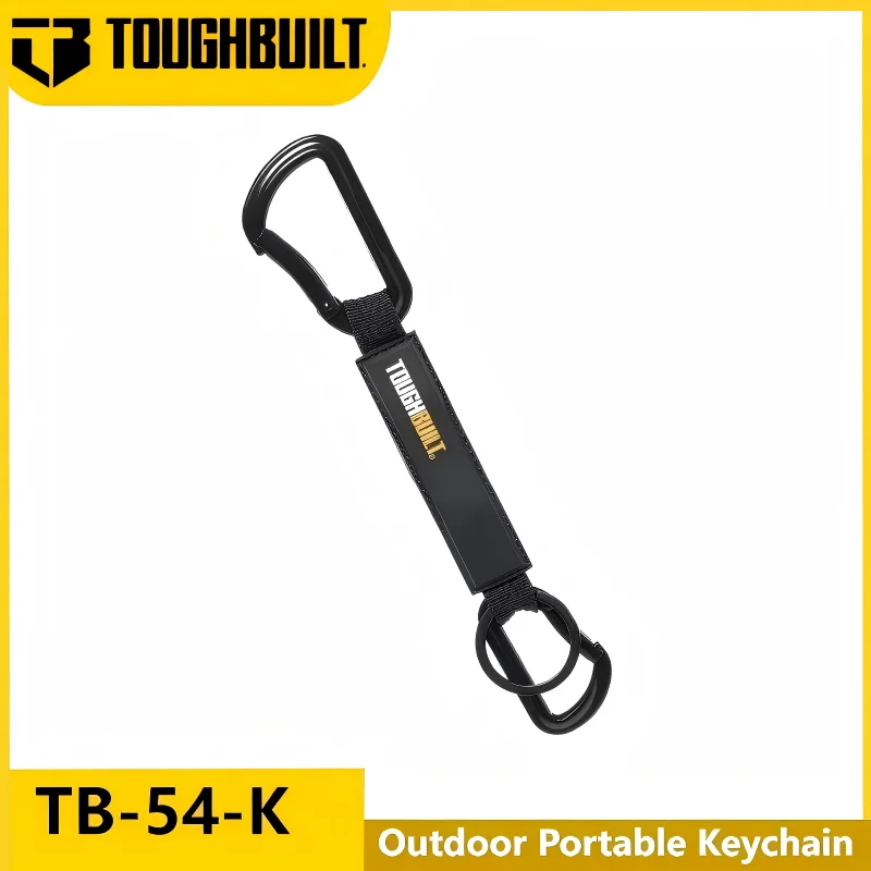 TOUGHBUILT TB-54-K Outdoor Portable Keychain Hook & Loop Decoration Logo Gift Buckle Hanging Buckle