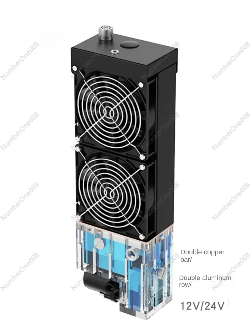 

Модуль водяного охлаждения, промышленный насос, встроенный двухслойный медный и алюминиевый радиатор, большой резервуар для воды SLMZ-T-240