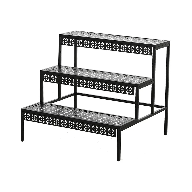 

Flower stand Shelf Balcony Floor-to-ceiling living room New wrought iron staircase outdoor multi-layer