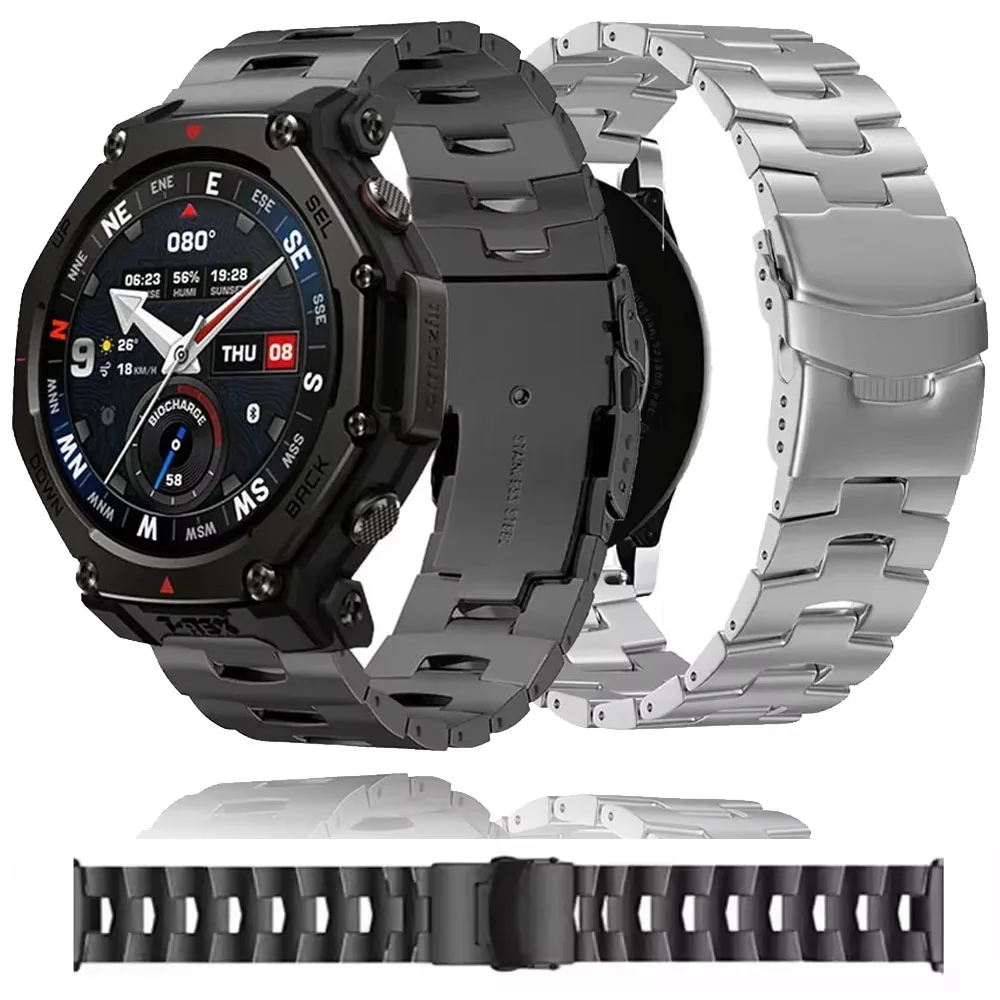 

Титановый ремешок Oracle 22 мм для Amazfit T-Rex3 Pro 48 мм/Balance 2-1/Helio, браслет Huawei watch 5 GT6-5-4-3 Pro 46 мм Correa