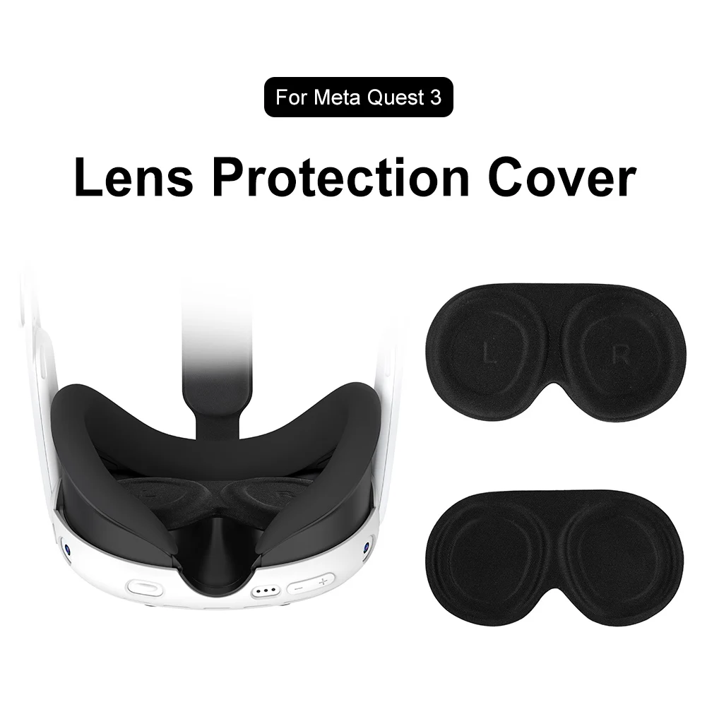10PCS-1PCS VR Lens Protector Cover Dustproof Anti-scratch Lens Cap Replacement for Meta Quest 3 VR Headset Lens Protect Cover