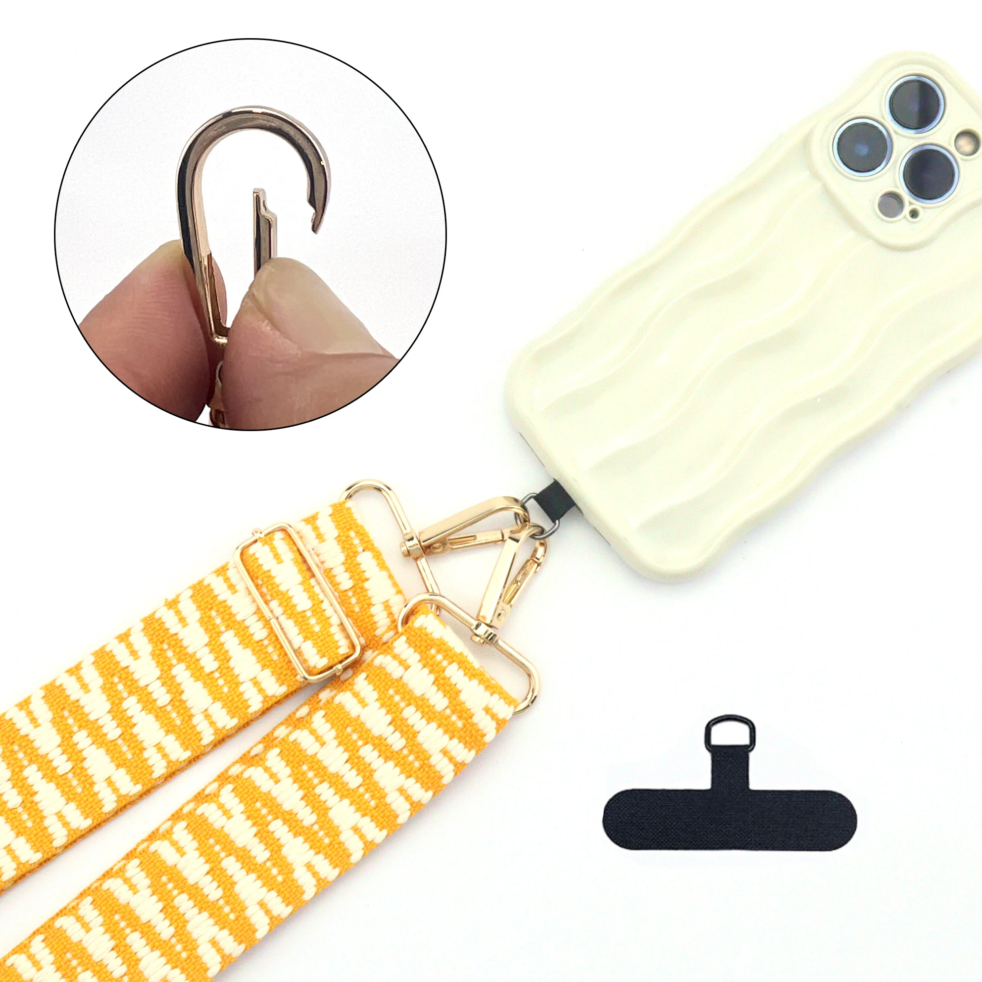 Multi-Color Wide Mobile Phone Lanyard, Adjustable Bag, Camera Card Sleeve Strap, Accessories