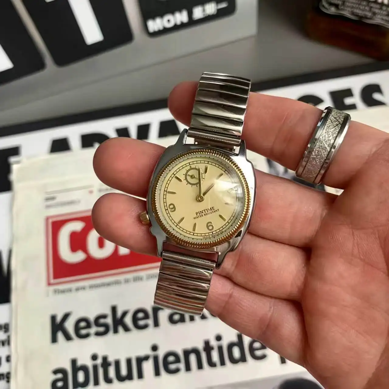 CILOA Japanese Mid-century Spring Men's Watch, Vintage Old Money Aesthetic Niche Design Luxury Gift Wristwatch, Perfect Holiday