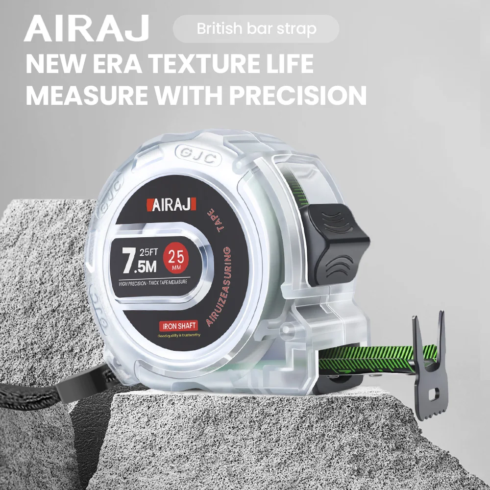 AIRAJ 3-5-7.5 METER Fluorescent Tape Measure Precision Thickened Double-Sided Scale Waterproof and Wear-Resistant Measuring Tool