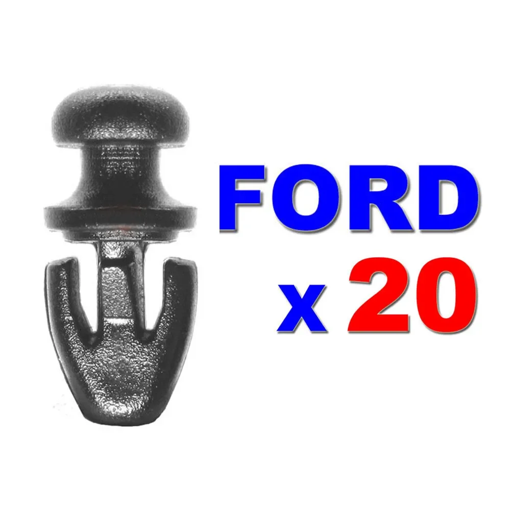 20 PCS Car Door Seal Sill Sealing Strip Clips Lower Weatherstrip Car Interior Accessoriess Plastic For Ford Mondeo MK2 MK3 MK4
