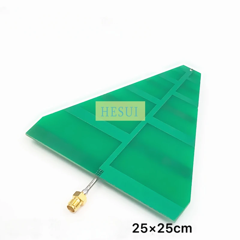 UWB ultra-wideband log-periodic antenna 25 ×25cm