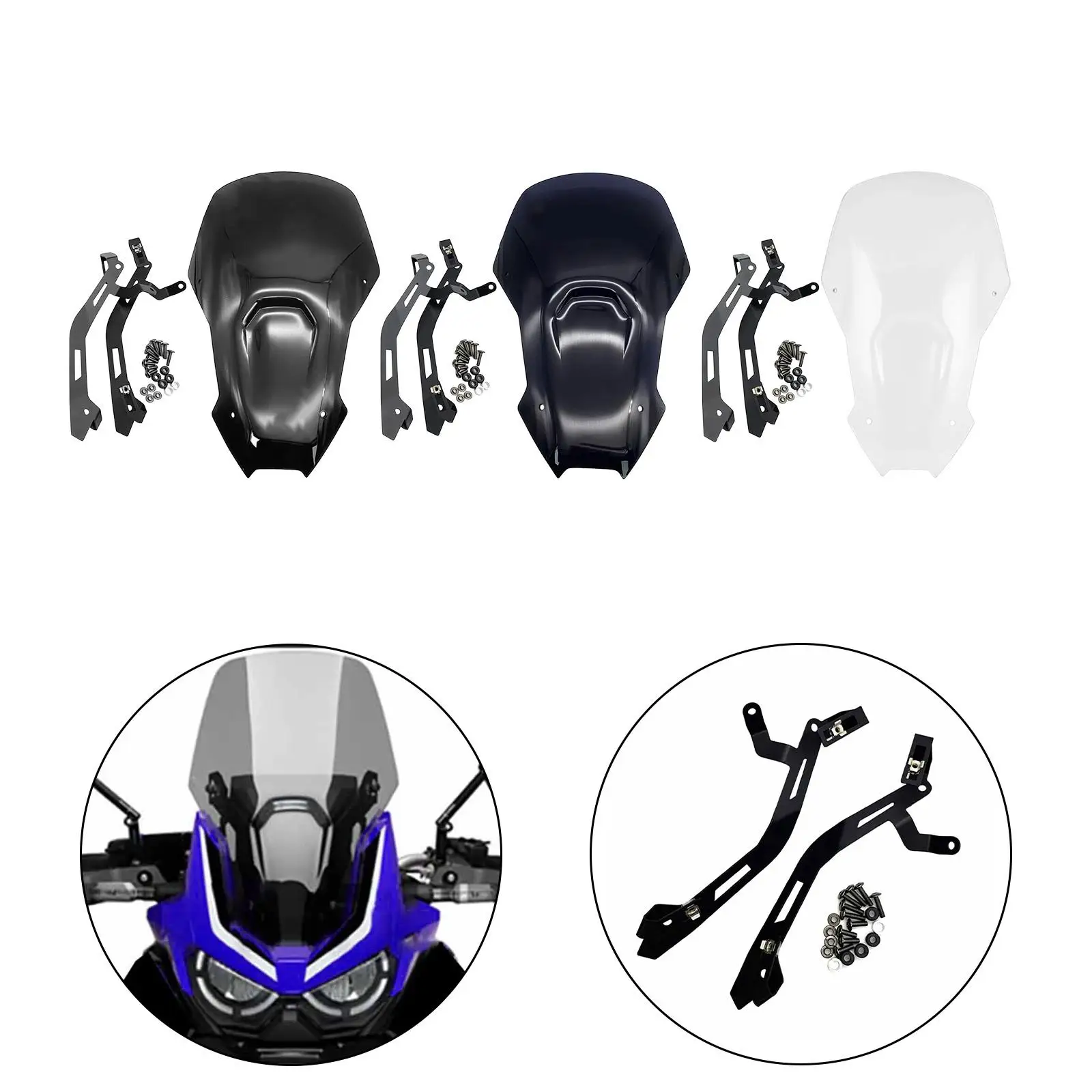 

Motorcycle Windshield Spare Part Replacement Maintenance Spare Wind Deflector Windscreen for Honda Crf1100L Adventure 20-23