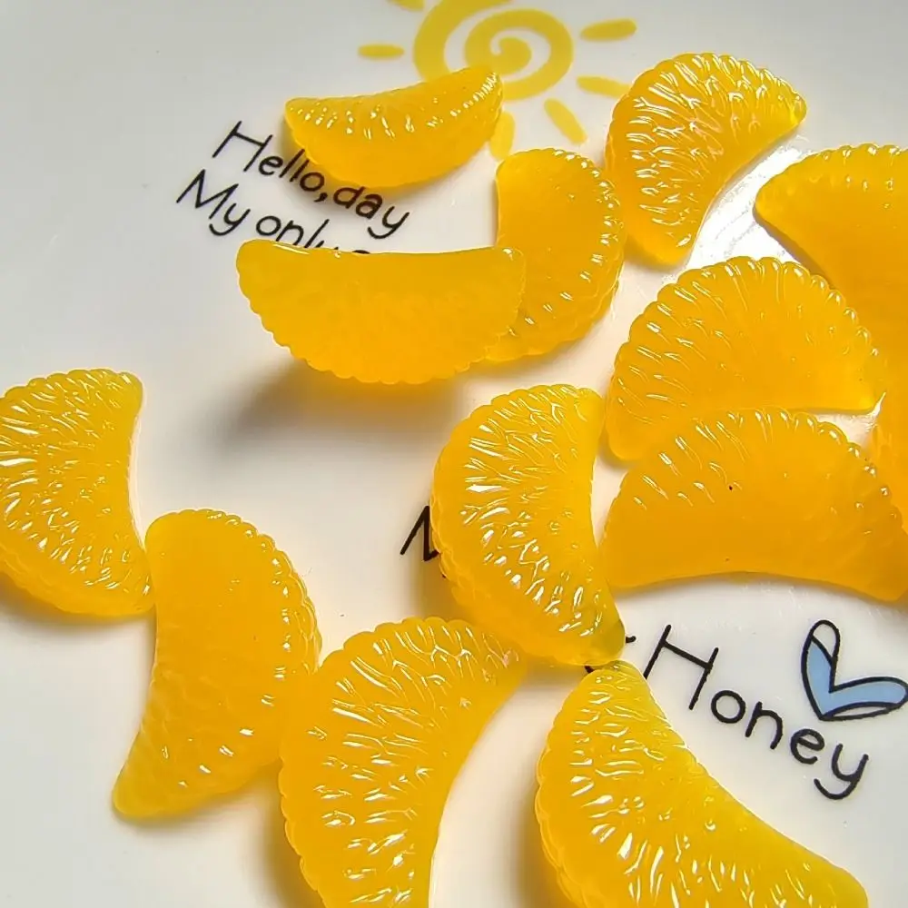 Home Decor Wedding Decoration Resin Decorative Lifelike Simulation Artificial Fruit Home Decor Fake Orange Slices