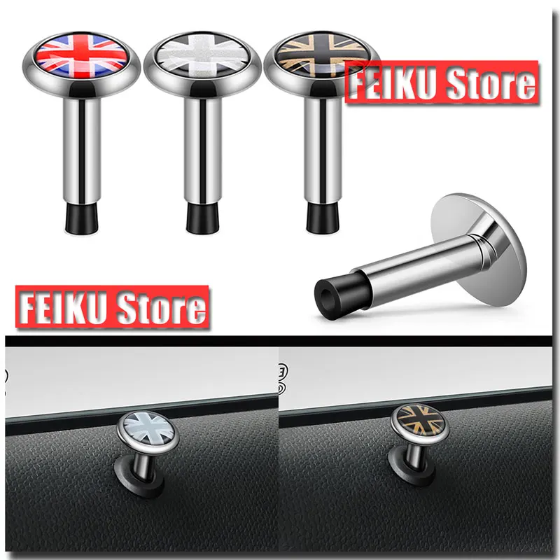 3D Metal Steel Door Lock Pin Knob Door Safety Bolt For MINI Cooper S JCW F54 F55 F56 F57 F60 R55 R56 R57 R58 R59 R60 R61