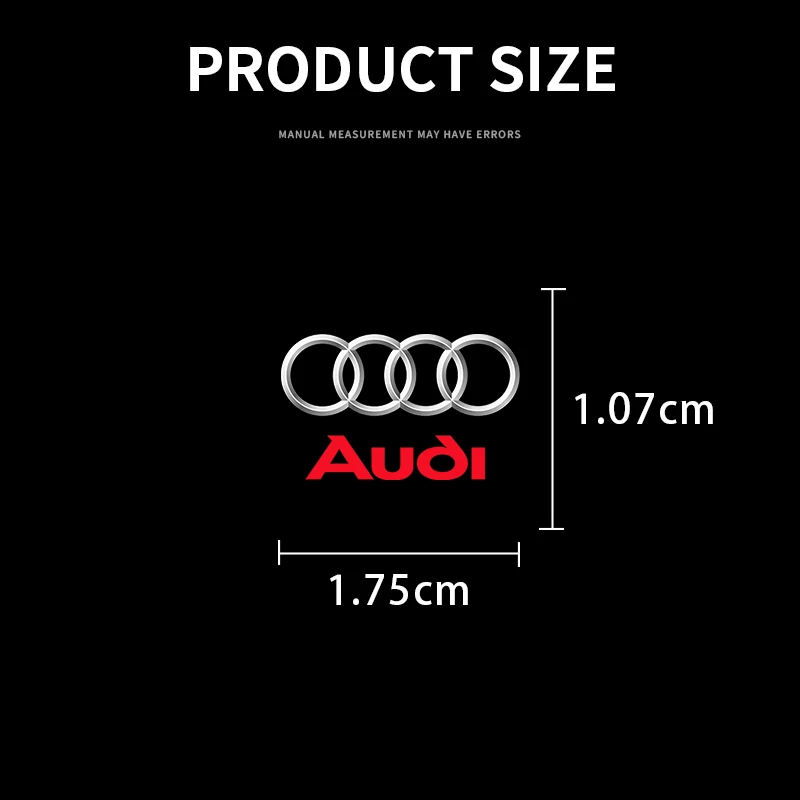 Car Interior Sticker Central control Decals Emblem Badge Car Styling For Audi A7 A8 A3 A4 A5 A6 TT Q3 Q5 Q7 B5 B6 B7 B8 B9 8P C6