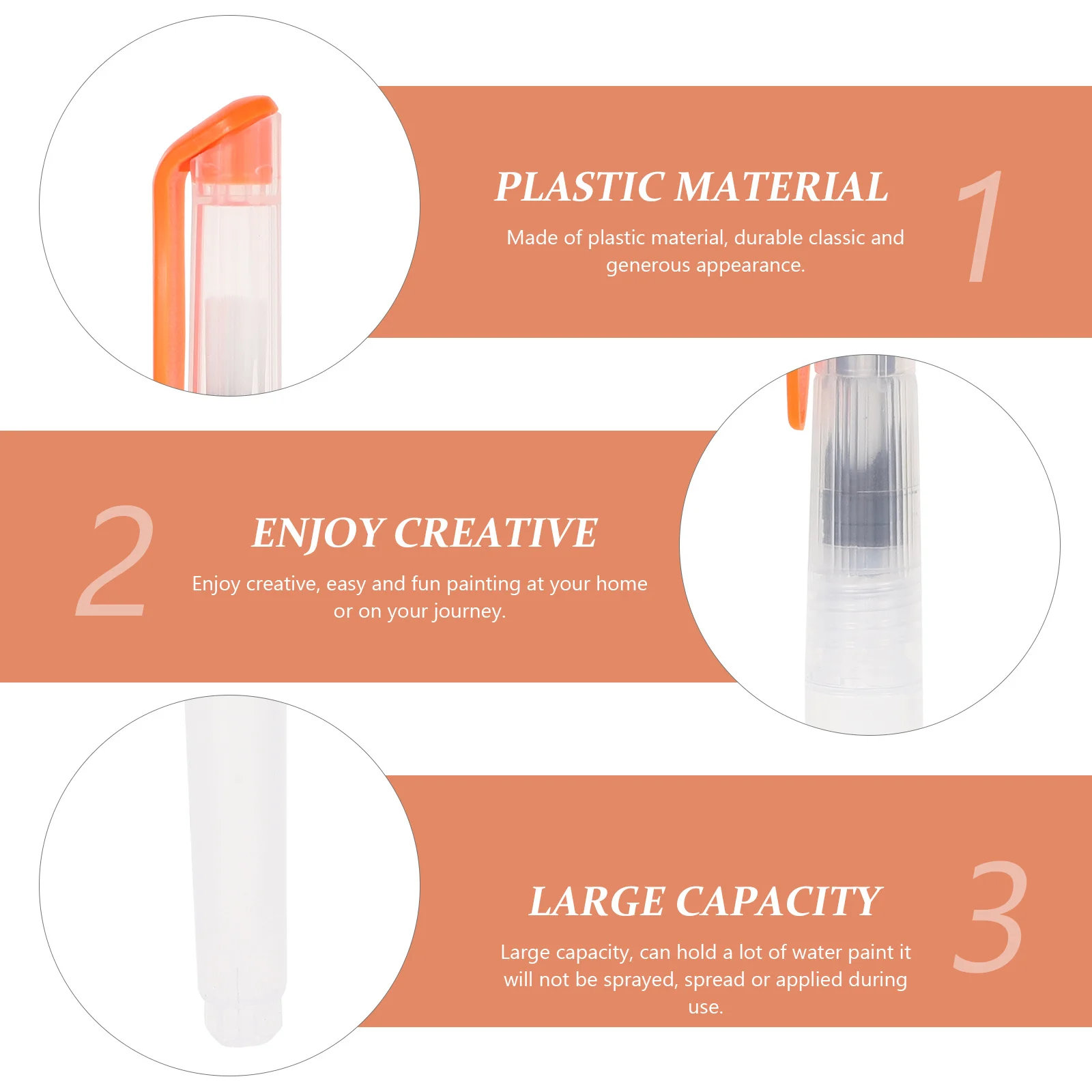 

9Pcs Watercolor Brush Pens Kit Flexible Tip Durable Leak Resistant Water Control Brush Pen for Watercolor Drawing Beginners