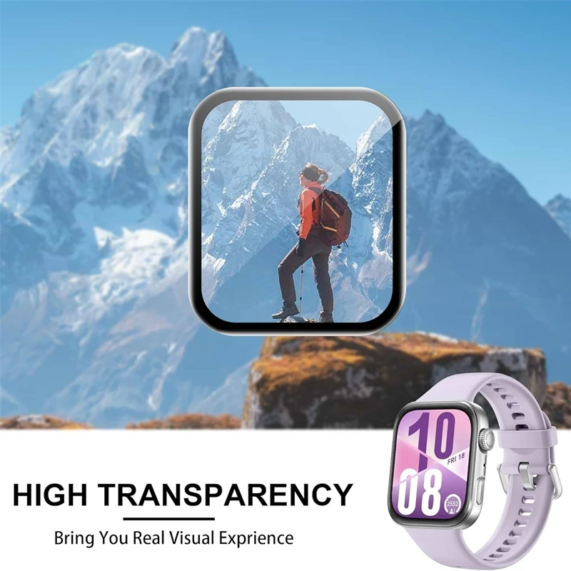 3-5Pcs 9D Curved Film For Huawei Watch fit3 fit4 SmartWatch Screen Protector Not Glass Full Cover for Huawei Watch Fit 3 4Pro image 2