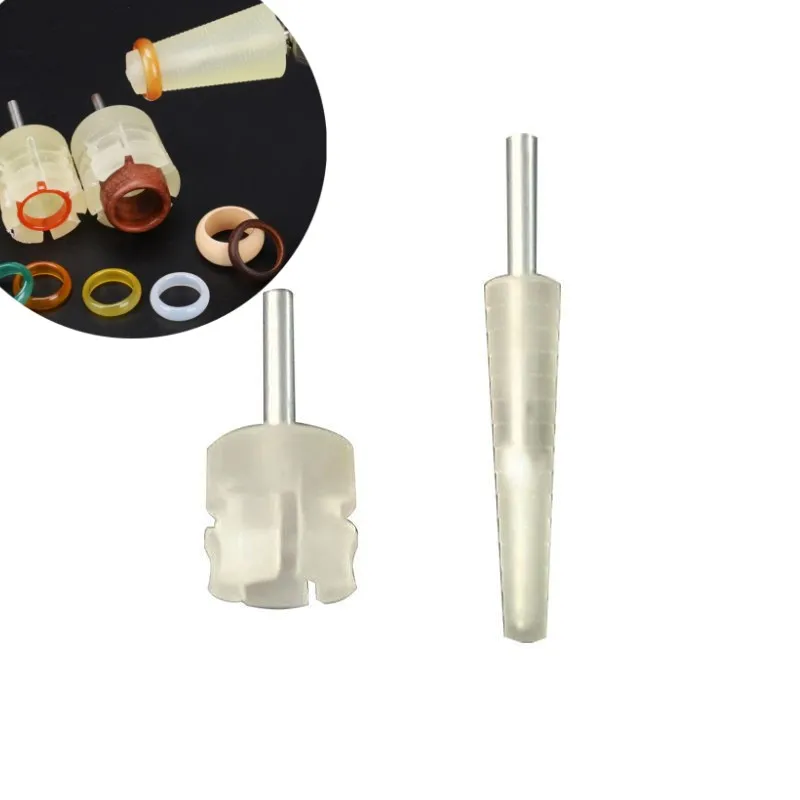Ring Fixed Rod Polishing Tools PU Grinding Conical Sleeve Fixing Processing Tool Silicone Mandrel Inner Outside Holder