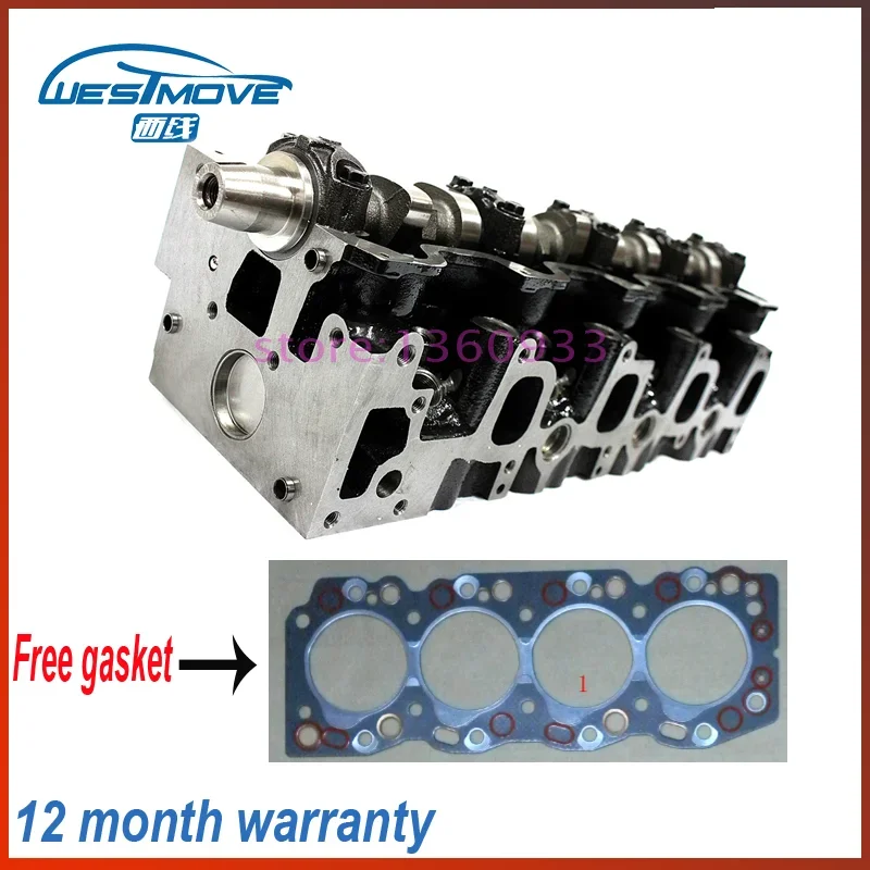 مجموعة رأس الأسطوانة الكاملة ، لتويوتا Hi-Lux 2400 Dyna Hi-Ace 2.4 D TD 2446cc 8v 98- engine : 2LT II 2L 11101-54160 909156