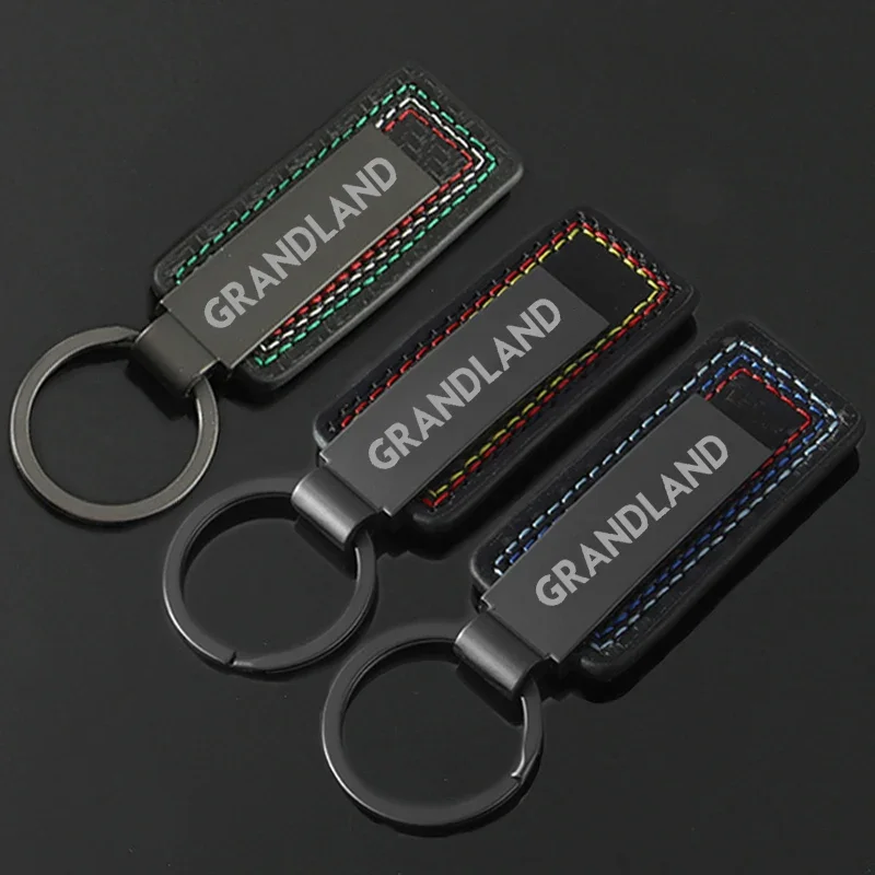 Alloy Keychain Holder Key Ring Gift for Opel Grandland J H G Corsa D Auto KeyRing Pendant Keys Buckle Car Styling Decoration