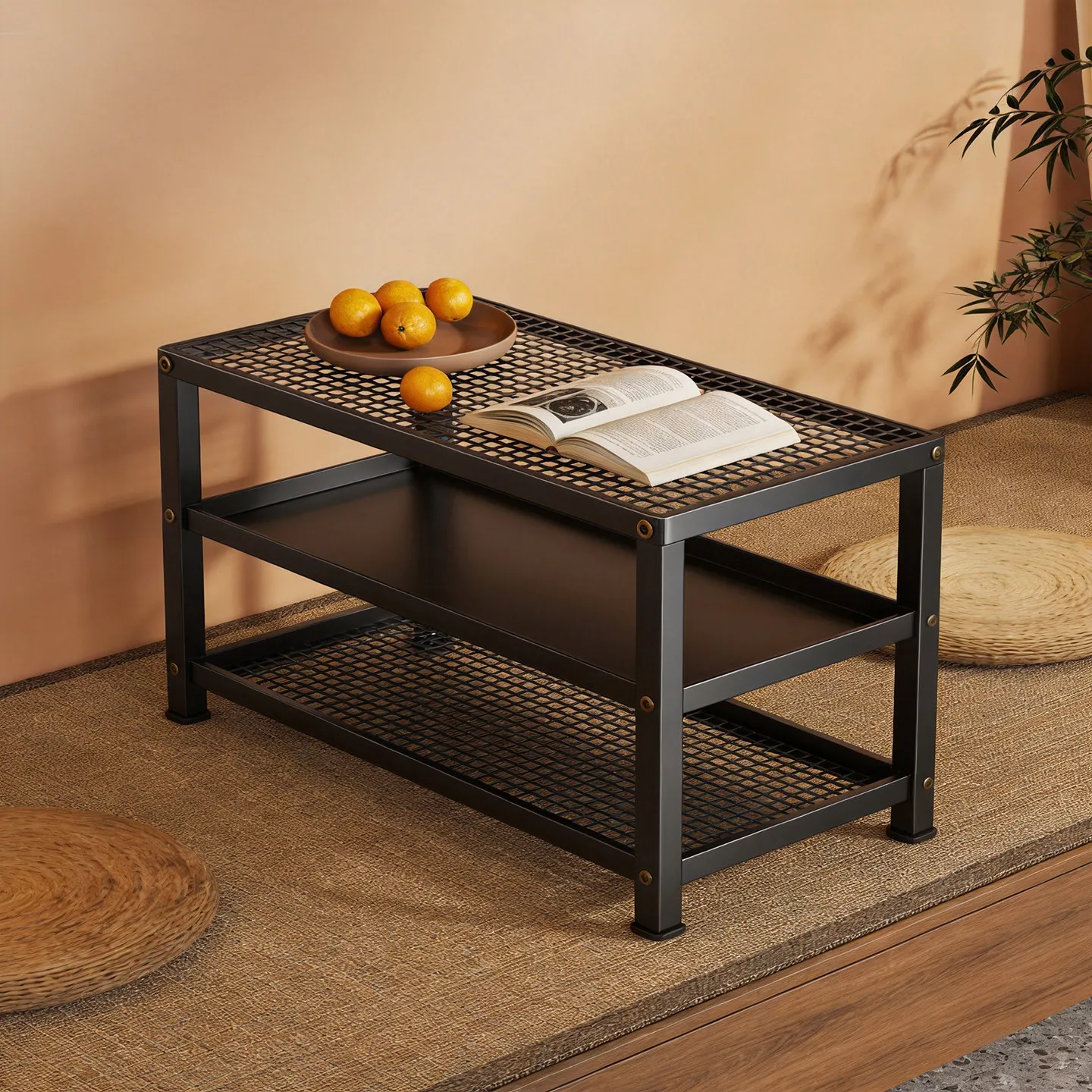 AOLIVIYA Sofa Floor Coffee Tea Table Portable Bed Folding Table Small Balcony Mini Bay Window Desk Home Tatami Multi Functional