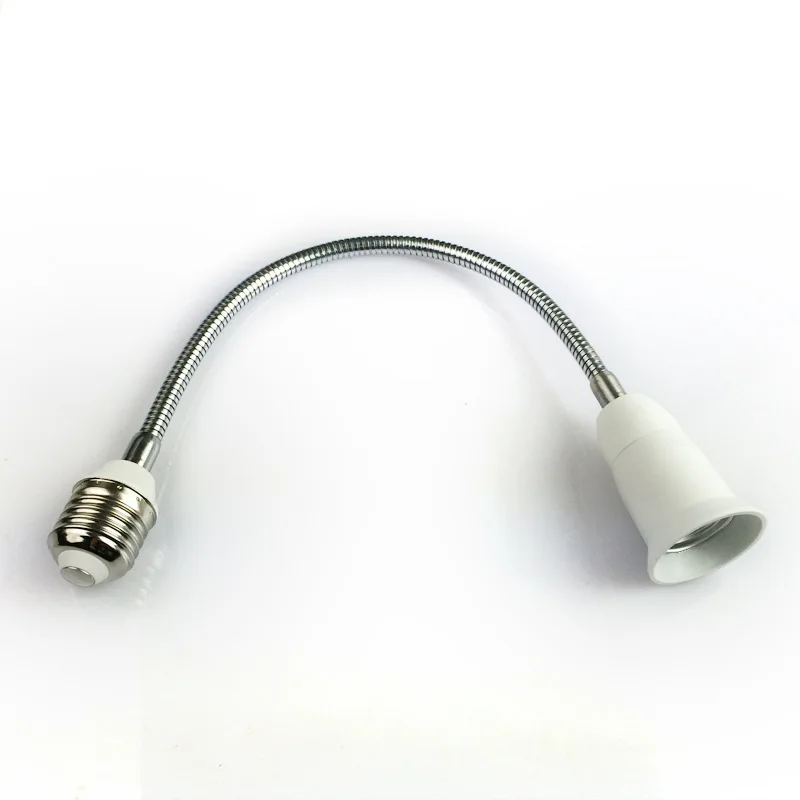 Porte-ampoule LED E27, adaptateur d'extension Flexible, douille 18/23/28/38/48/58cm, cordon d'extension