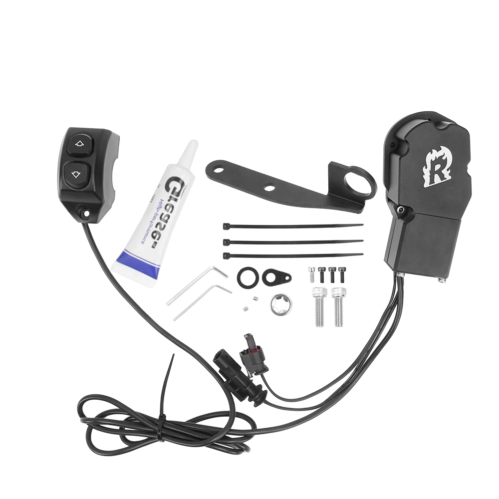 Motorcycle Elevator Windshield Electrical Remote Control Switch SOS Adapter For BMW R1250GS Adventure R1250 R1200 GS/ADV LC 2023