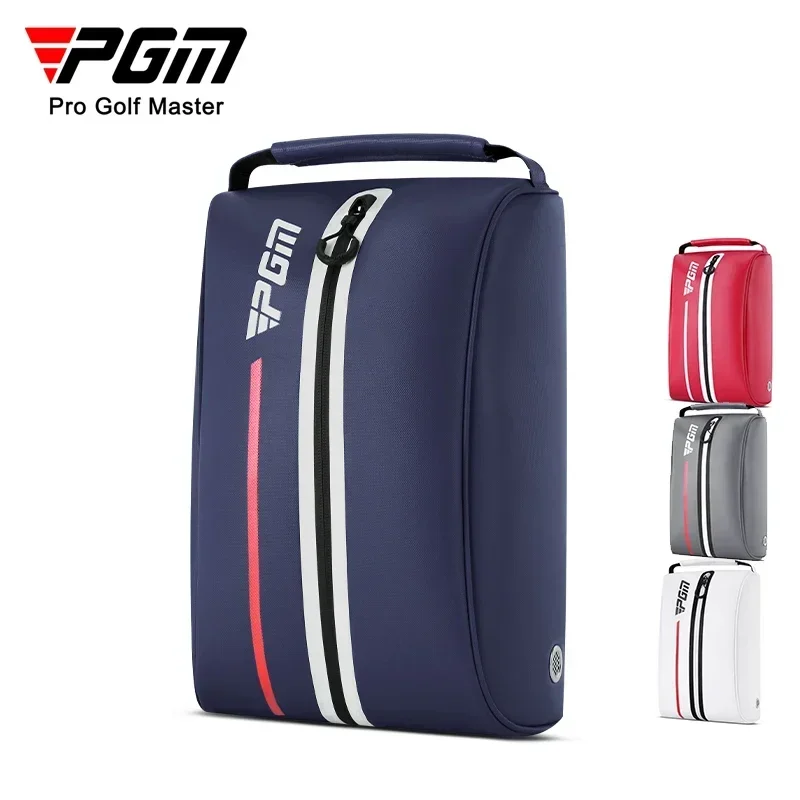 PGM XB006 Men Women Golf Shoe Bag Protable Waterproof Nylon Ultra-light Portable Breathable with Handle Fashion Sport Strip