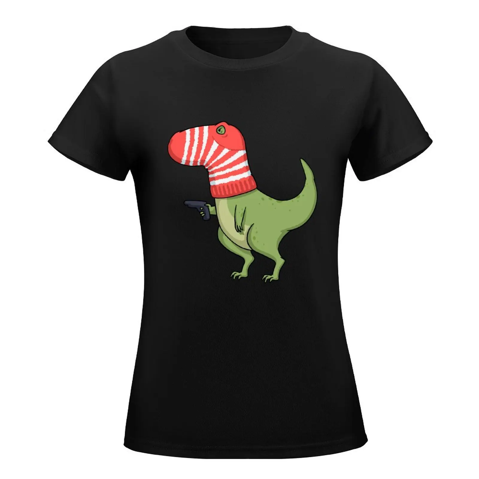 Dangerous Dinosaur Funny Dinosaur Design T-Shirt Aesthetic clothing funny tees t shirts for Women graphic