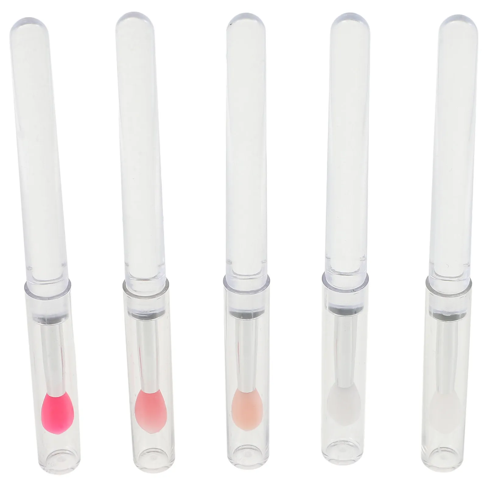 

Набор из 5 силиконовых аппликаторов для губ: многофункциональные кисти для помады, бальзама и теней с прецизионной головкой для равномерного нанесения