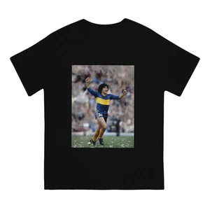 Herren Short Sleeve Cotton T -Shirt, Maradona, Boca, Junior, argentinischer Fußballspieler, Eldorado -Gewinner, Outdoor, Sommer, Sommer 10 Hauptverkaufs -Boca -Junior -Pullover - №5