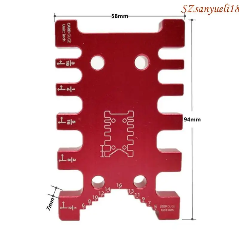 94PC High Tenon Gauge Ruler Cutter Cutting Woodworking Tenon for Carpentry Scribing Marking Guide Ruler Guide