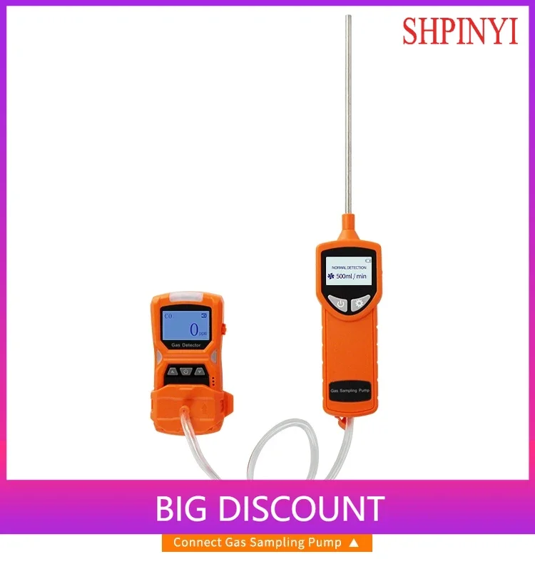 Industry Portable Gas Sampling Pump Digital Charging Smart External Pump Sampler Device Support All  Gas Analyzer Gas Detector
