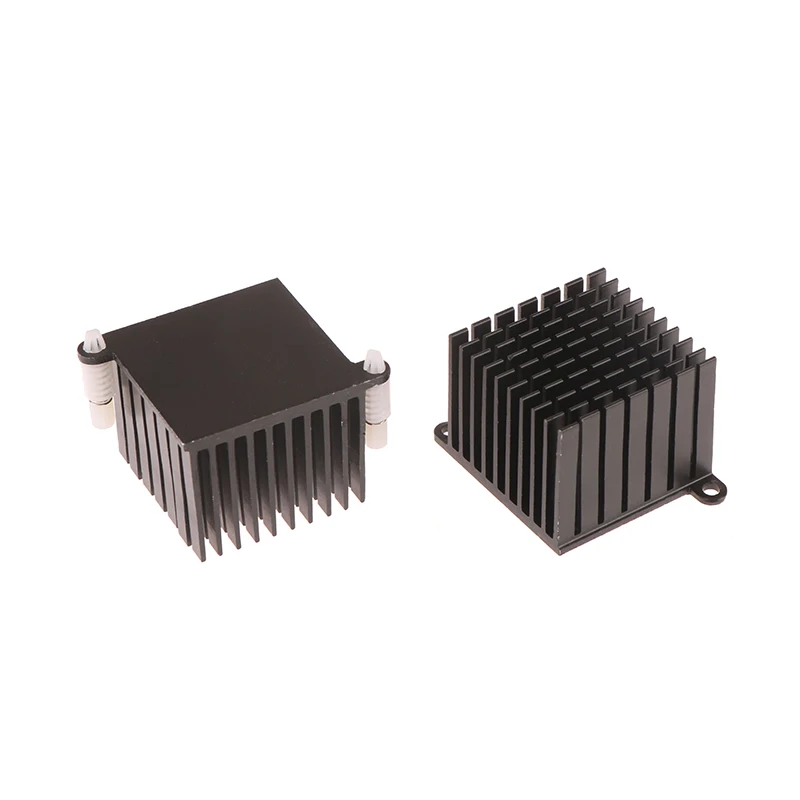 3d Printer Onderdelen Heatsink Aluminium Koeling Koellichaam Radiator Zwarte Warmteafvoer Met Oren Moederbord Koellichaam 37*37*30Mm